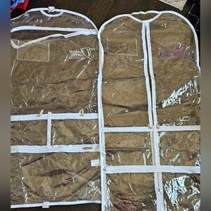 Dream Duffel Clear Garment Bags (2 sold together)